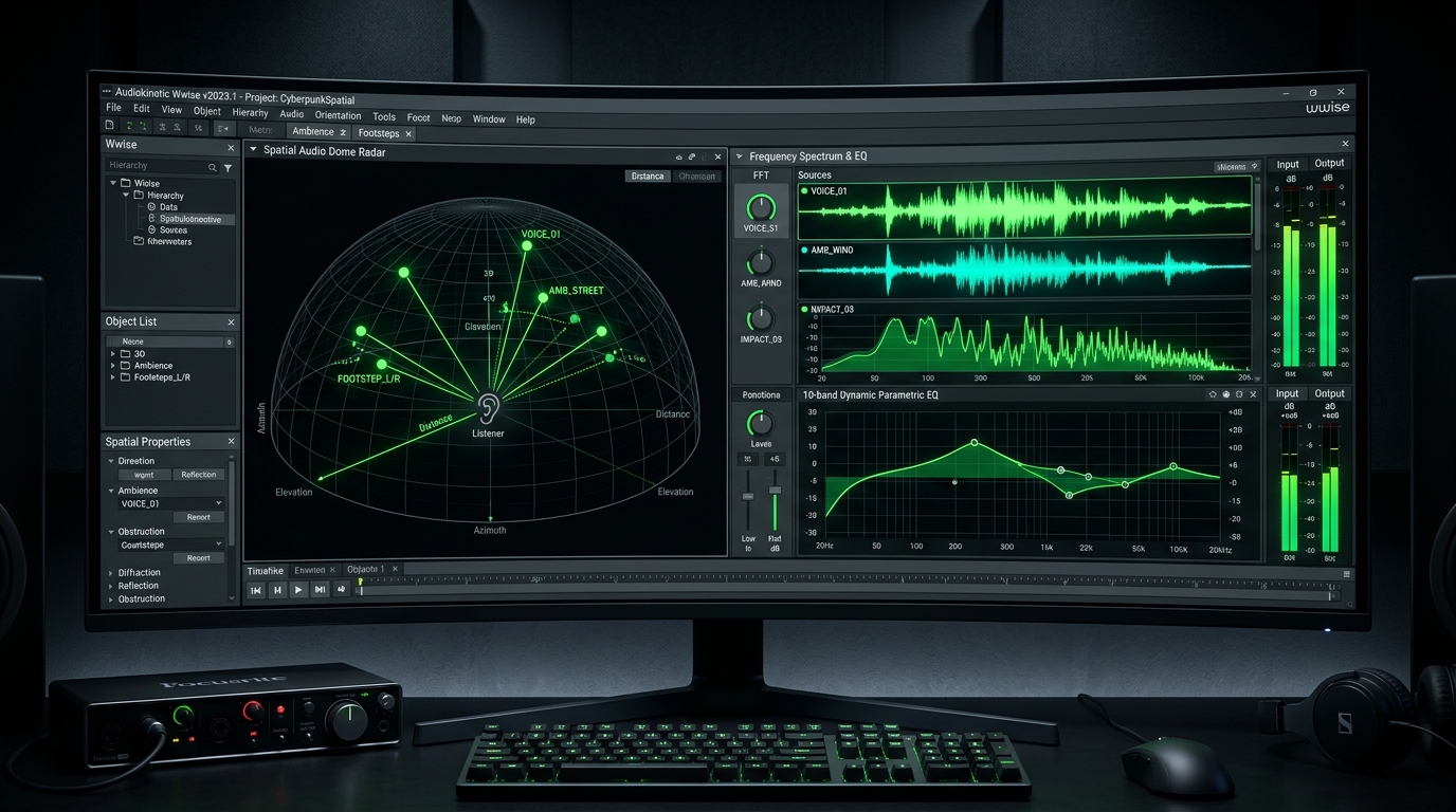 Audiokinetic Wwise 3D Spatial Audio and Frequency Equalizer